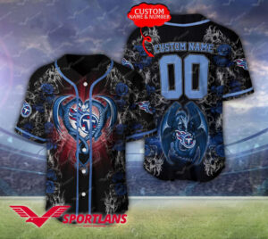 Tennessee Titans Personalized Baseball Jersey
