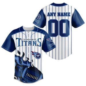 Tennessee Titans Personalized Baseball Jersey