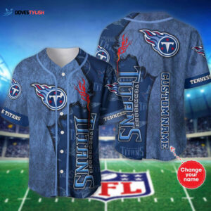 Tennessee Titans Personalized Baseball Jersey