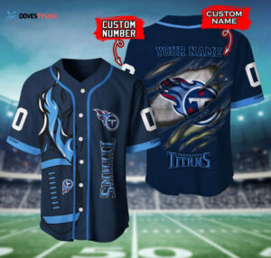Tennessee Titans Personalized Baseball Jersey