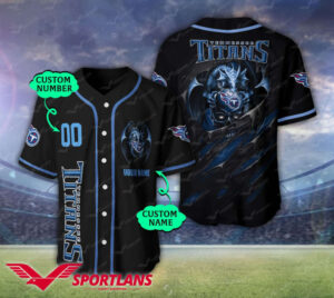 Tennessee Titans Personalized Baseball Jersey