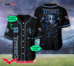 Tennessee Titans Personalized Baseball Jersey