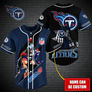 Tennessee Titans Personalized Baseball Jersey