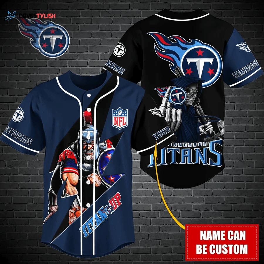 Tennessee Titans Personalized Baseball Jersey Tennessee Titans Personalized Baseball Jersey
