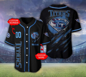 Tennessee Titans Personalized Baseball Jersey