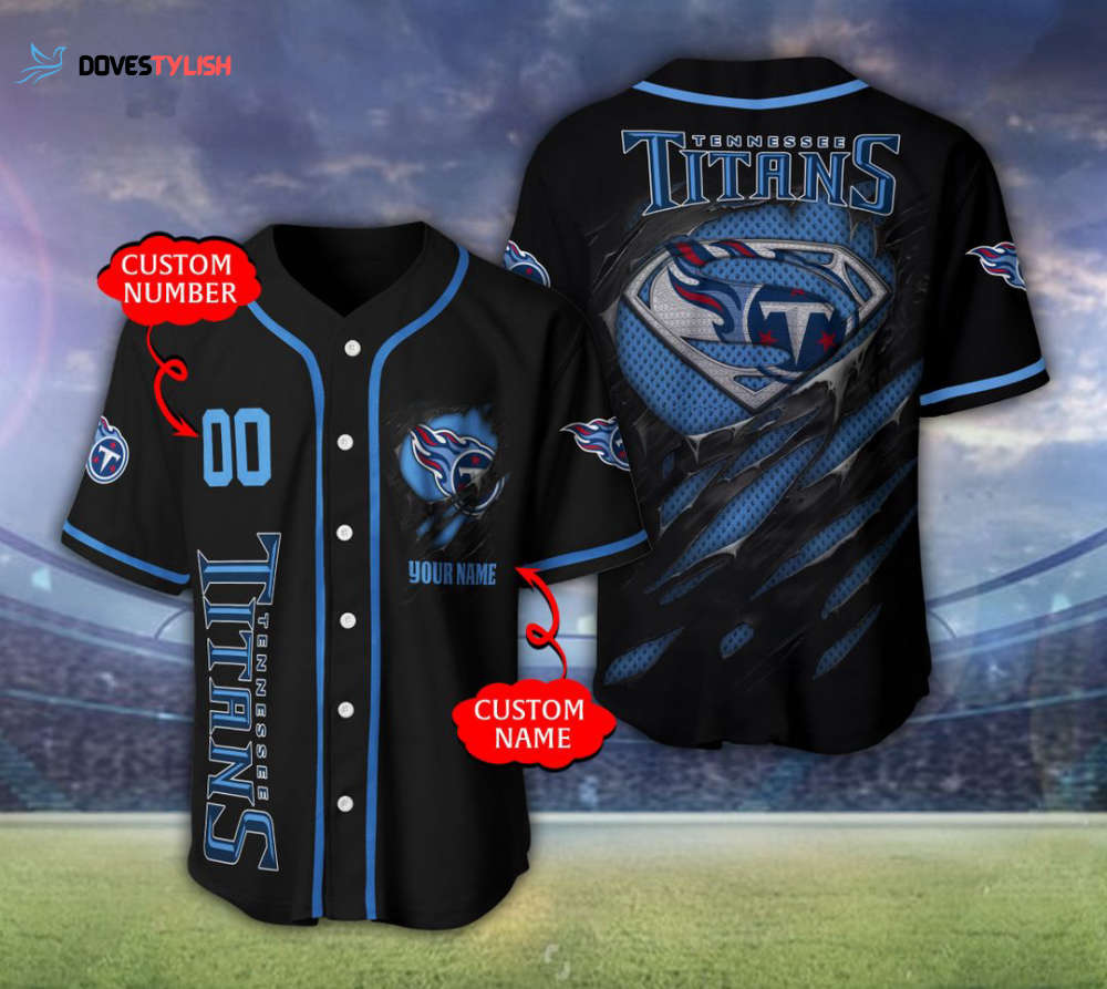 Tennessee Titans Personalized Baseball Jersey Tennessee Titans Personalized Baseball Jersey