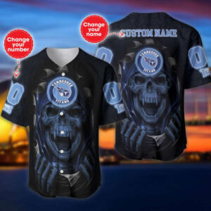 Tennessee Titans Personalized Baseball Jersey