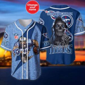 Tennessee Titans Personalized Baseball Jersey