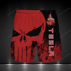 Tesla Personalized Fashion Men Hawaiian Shorts Pant