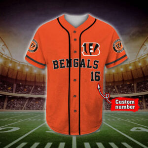 Trending 2025 Cincinnati Bengals All Over Print 3D Baseball Jersey – Personalized Mascot Design