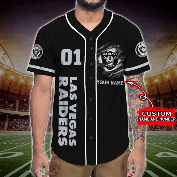 Trending 2025 Personalized Las Vegas Raiders Skull Damn Right All Over Print 3D Baseball Jersey