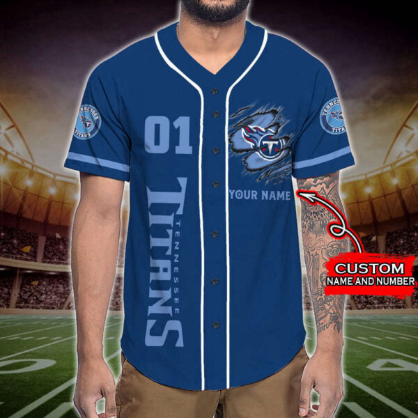Trending 2023 Personalized Tennessee Titans Skull Damn Right All Over Print 3D Baseball Jersey
