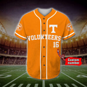 Trending 2023 Personalized Tennessee Volunteers Mascot All Over Print 3D Baseball Jersey – Orange