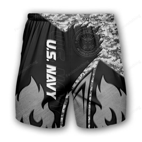United States Navy Personalized Fashion Men Hawaiian Shorts Pant