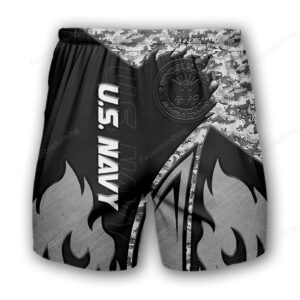 United States Navy Personalized Fashion Men Hawaiian Shorts Pant