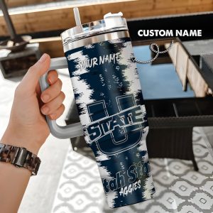Utah State Aggies Stanley Tumbler – Gift for Fan Men Women – Gift for Fan Men Women