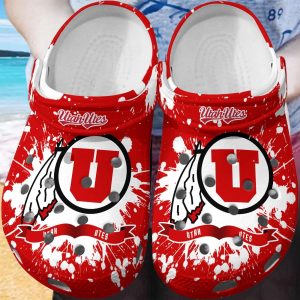 Utah Utes Clog Shoes, Water Shoes – Gift for Men Women Fans – Gift for Men Women Fans