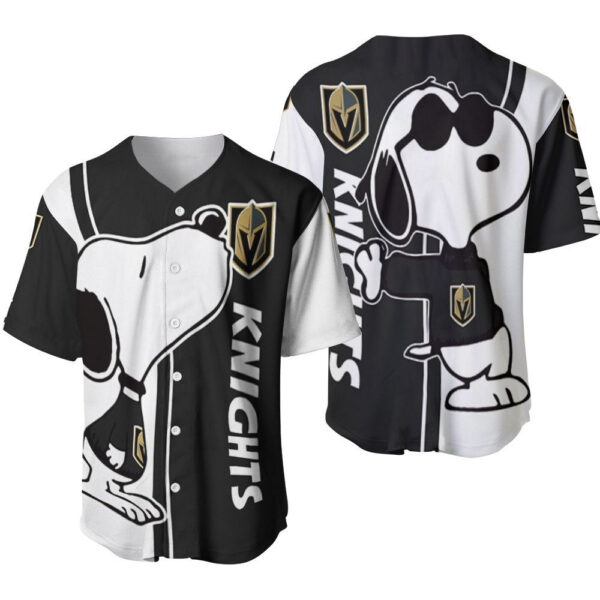 Vegas Golden Knights snoopy lover Printed Baseball Jersey