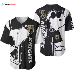 Vegas Golden Knights snoopy lover Printed Baseball Jersey