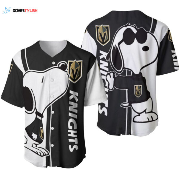 Vegas Golden Knights snoopy lover Printed Baseball Jersey