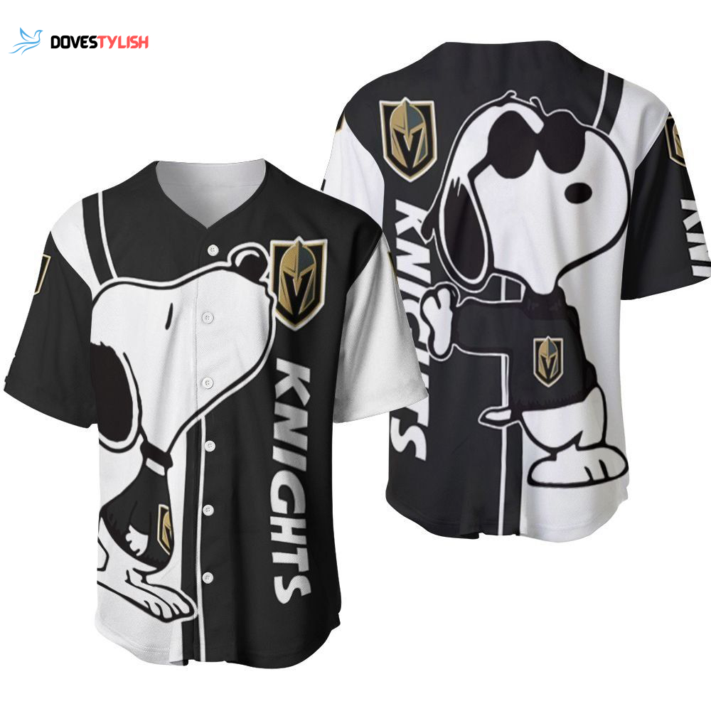 Vegas Golden Knights snoopy lover Printed Baseball Jersey Vegas Golden Knights snoopy lover Printed Baseball Jersey