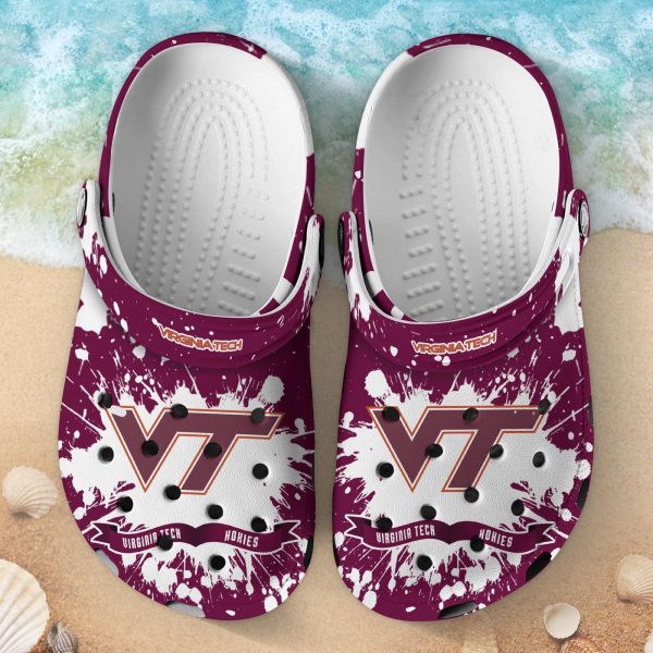 Virginia Tech Hokies Clog Shoes, Water Shoes – Gift for Men Women Fans – Gift for Men Women Fans