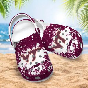 Virginia Tech Hokies Clog Shoes, Water Shoes - Gift for Men Women Fans - Gift for Men Women Fans 3
