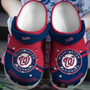 Washington Nationals Red-Navys Clogs Crocband Shoes - Gift for Men Women Fans - Gift for Men Women Fans