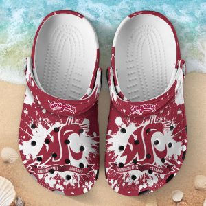 Washington State Cougars Clog Shoes, Water Shoes – Gift for Men Women Fans – Gift for Men Women Fans