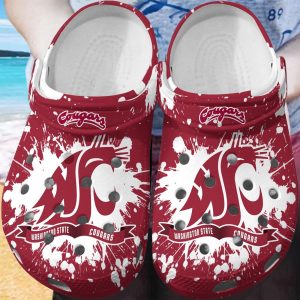 Washington State Cougars Clog Shoes, Water Shoes - Gift for Men Women Fans - Gift for Men Women Fans