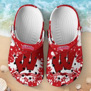 Wisconsin Badgers Clog Shoes, Water Shoes – Gift for Men Women Fans – Gift for Men Women Fans