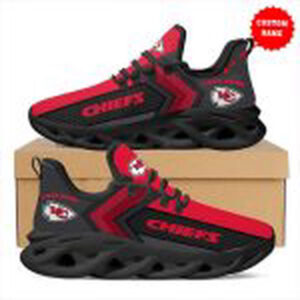 Kansas City Chiefs NFL Max Soul Shoes Gift Custom Name by Sikhiarts Store