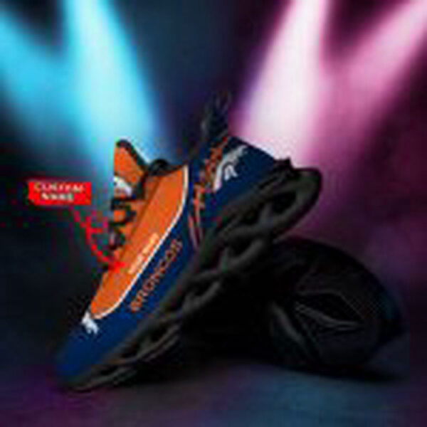 Denver Broncos NFL Max Soul Shoes Custom Name by Sikhiarts Store