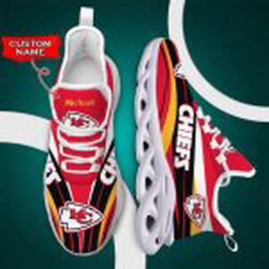 Kansas City Chiefs Max NFL Custom Name Max Soul Shoes Custom Name by Sikhiarts Store