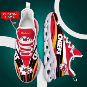 Kansas City Chiefs Max NFL Custom Name Max Soul Shoes Custom Name by Sikhiarts Store