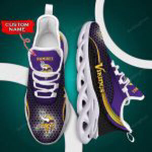 Minnesota Vikings NFL Custom Name Max Soul Shoes Gift