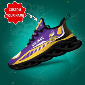 Minnesota Vikings NFL Custom Name Max Soul Shoes Gift