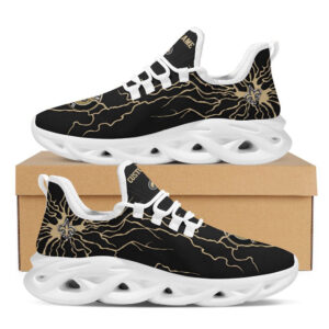 New Orleans Saints Custom Name Stylish Graffiti Personality Max Soul Shoes   For Men Women
