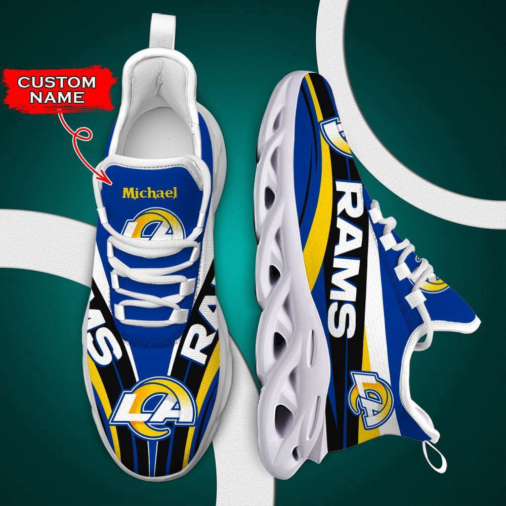 Los Angeles Rams Max Soul Shoes Luxury Custom Name For Men Women Los Angeles Rams Max Soul Shoes Luxury Custom Name For Men Women