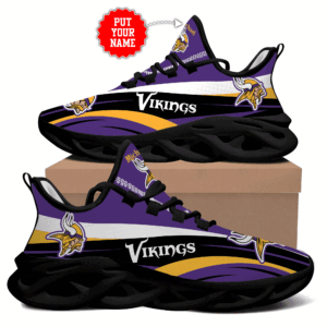 Minnesota Vikings Max Soul Shoes Luxury Custom Name     For Men Women