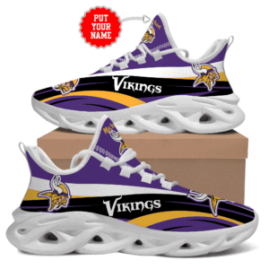Minnesota Vikings Max Soul Shoes Luxury Custom Name     For Men Women