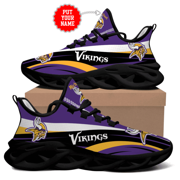 Minnesota Vikings Max Soul Shoes Luxury Custom Name     For Men Women