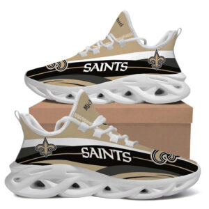 New Orleans Saints American Football Team Trending Custom Name Clunky Max Soul Shoes For Men
