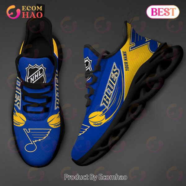 Custom Name NHL St. Louis Blues Personalized Max Soul Shoes For Men Women