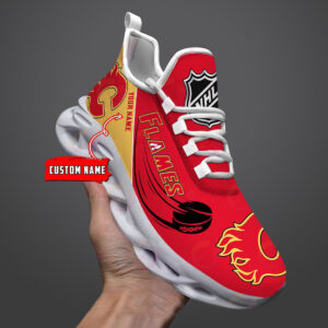 Custom Name NHL Calgary Flames Personalized Max Soul Shoes For Men Women