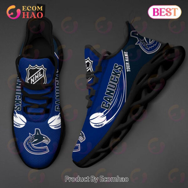 Custom Name NHL Vancouver Canucks Personalized Max Soul Shoes For Men Women