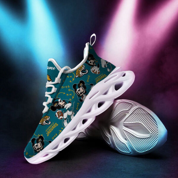 Personalized Name Jacksonville Jaguars Mickey Max Soul Shoes For Men Women