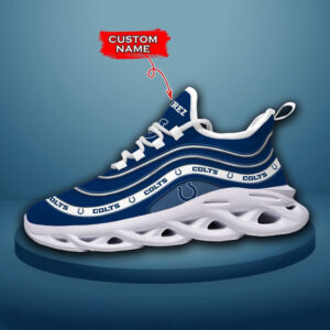 Personalized Name Indianapolis Colts Max Soul Shoes Luxury Nfl  For Men Women