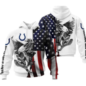 Indianapolis Colts USA Flag Eagle Hoodie, Best Gift For Men And Women