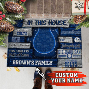 Indianapolis Colts NFL, Custom Doormat For Couples This Year 3